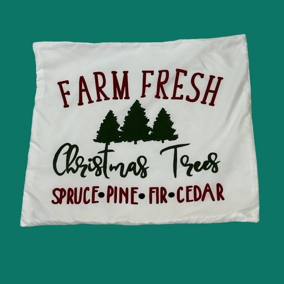 Unbranded 1 Pillowcase Cover Farm Fresh Handmade Zip Closure Home Decor - Picture 1 of 5